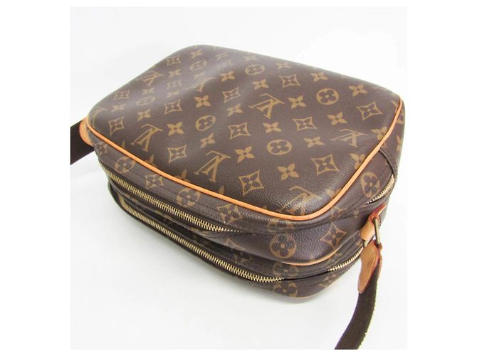 Borsa a tracolla Louis Vuitton Monogram Reporter PM M45254 da donna Marrone - vista 7