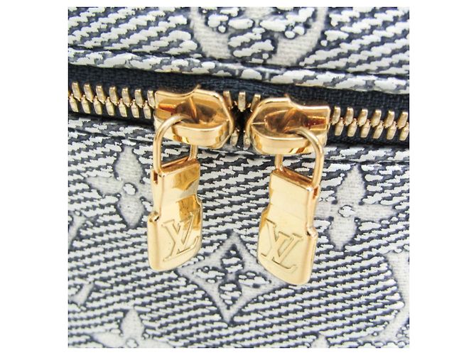 Bolsa Micro Vanity em Jacquard Laminado Monogram Louis Vuitton Branco Azul marinho - vista 8