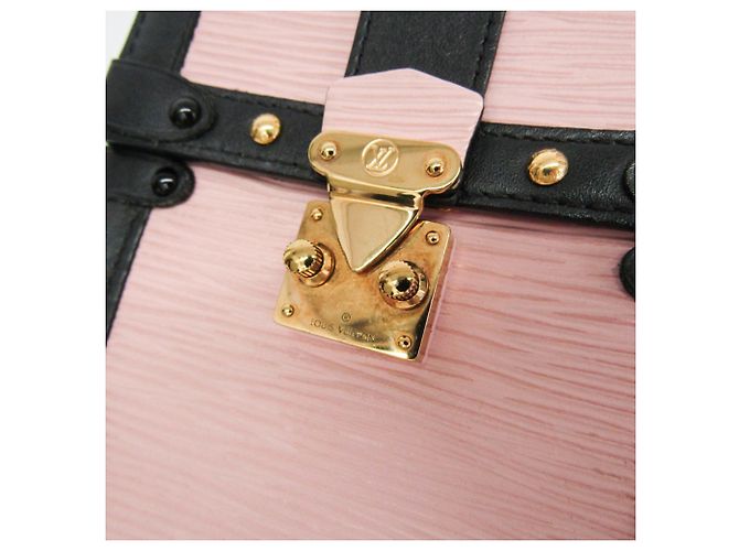 Louis Vuitton Epi Trunk Vertical M67872 Borsa a tracolla da donna Nero Rosa - vista 10