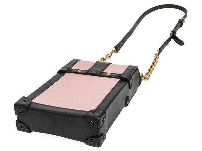 Louis Vuitton Epi Trunk Vertical M67872 Borsa a tracolla da donna Nero Rosa - vista 2