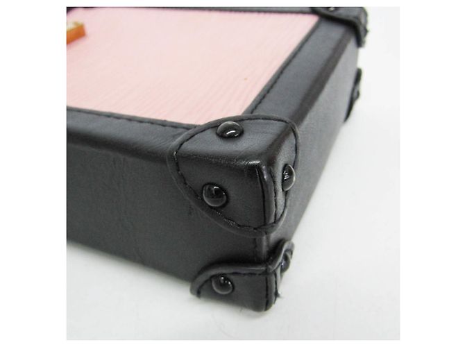 Louis Vuitton Epi Trunk Vertical M67872 Borsa a tracolla da donna Nero Rosa - vista 5