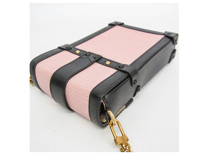 Louis Vuitton Epi Trunk Vertical M67872 Borsa a tracolla da donna Nero Rosa - vista 8