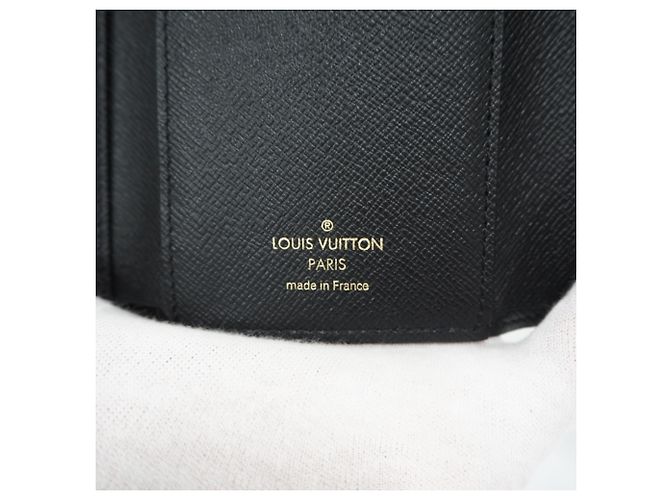 Louis Vuitton Monogram Reverse Portefeuille Victorine Tri-fold Wallet Marron Beige - vue 15