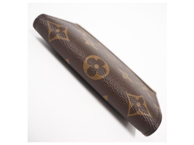 Louis Vuitton Monogram Reverse Portefeuille Victorine Tri-fold Wallet Marron Beige - vue 7