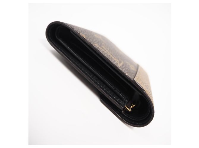 Louis Vuitton Monogram Reverse Portefeuille Victorine Tri-fold Wallet Marron Beige - vue 8