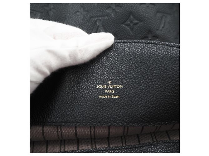 Borsa Louis Vuitton Monogram Empreinte Bagatelle Nero - vista 16