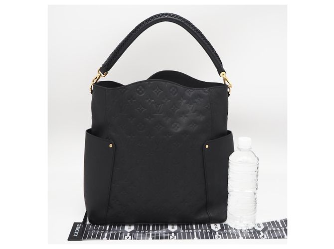 Borsa Louis Vuitton Monogram Empreinte Bagatelle Nero - vista 3