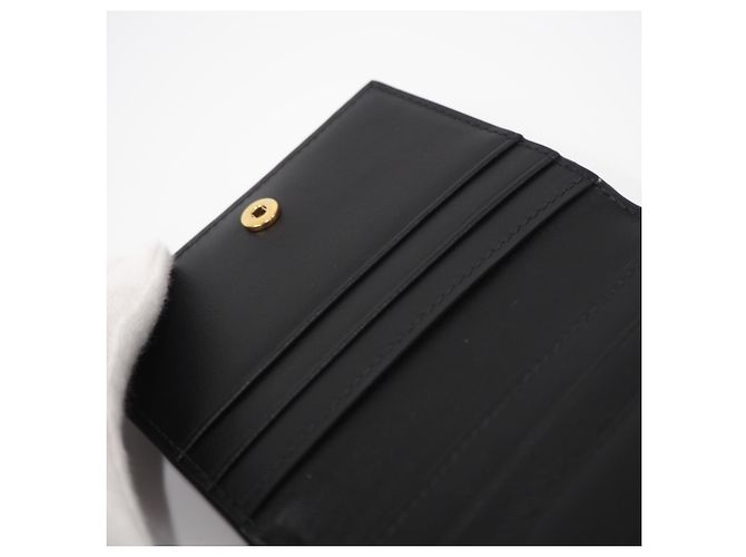 Triomphe Céline Celine Porta carte in pelle nera Nero - vista 10