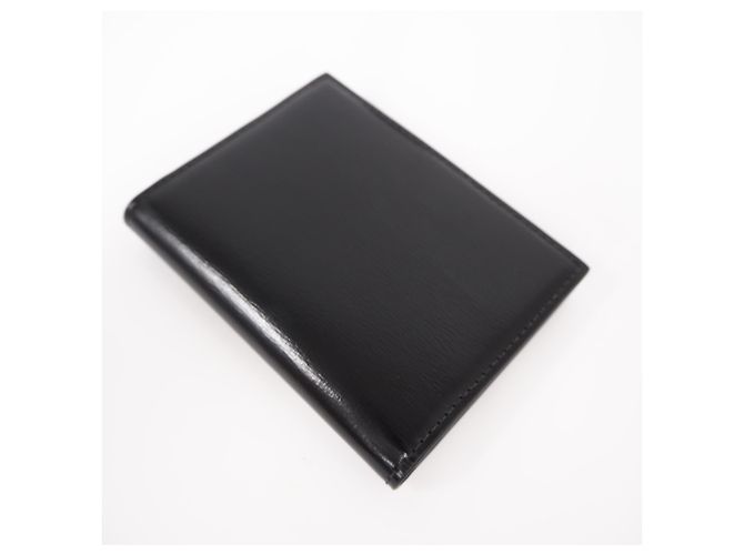 Triomphe Céline Celine Porta carte in pelle nera Nero - vista 2