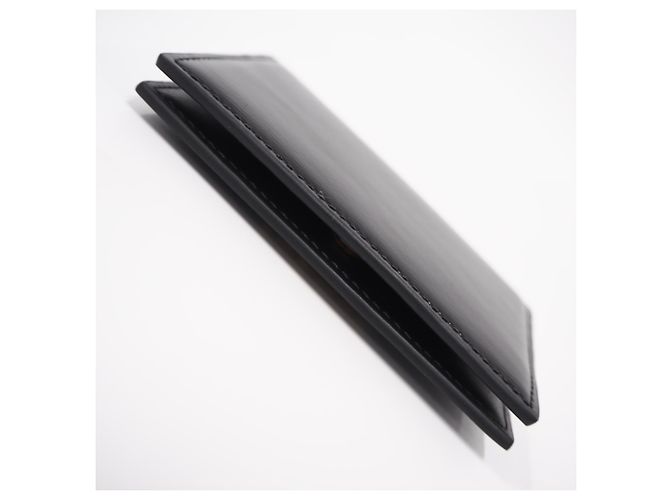 Triomphe Céline Celine Porta carte in pelle nera Nero - vista 6