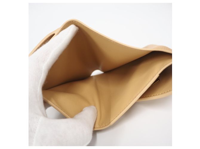 Portafoglio tri-fold Bottega Veneta Beige - vista 12