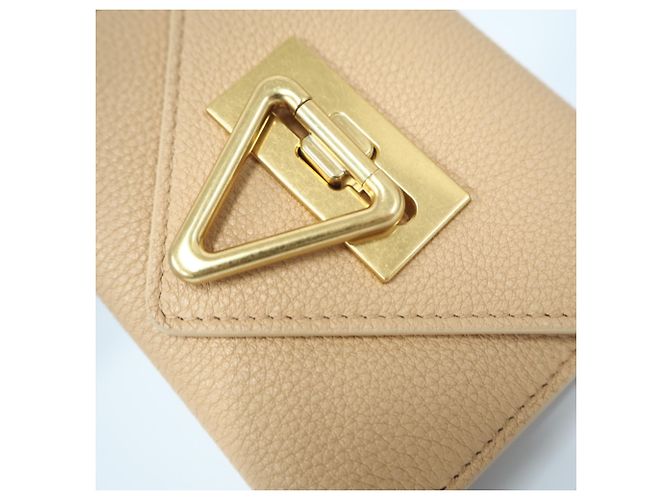 Portafoglio tri-fold Bottega Veneta Beige - vista 4