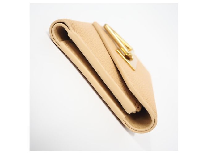 Portafoglio tri-fold Bottega Veneta Beige - vista 8