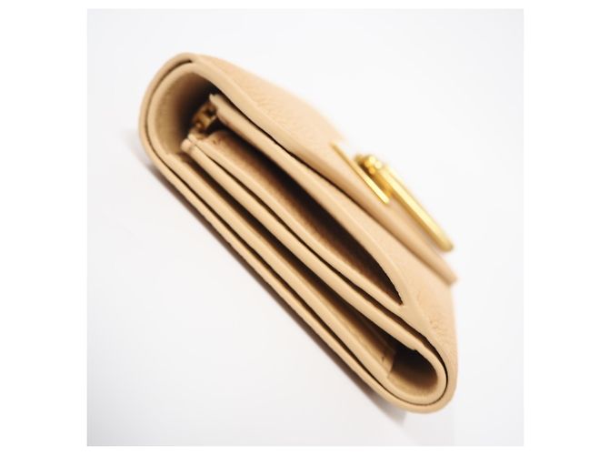 Portafoglio tri-fold Bottega Veneta Beige - vista 9