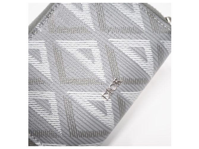 Monedero de piel gris Christian Dior - vista 4