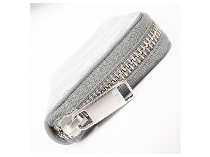 Monedero de piel gris Christian Dior - vista 7
