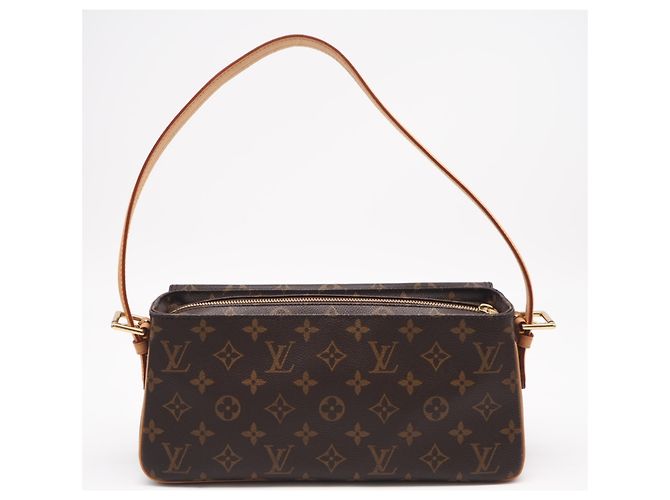 Borsa Louis Vuitton Monogram Viva Cite MM Marrone Beige - vista 2