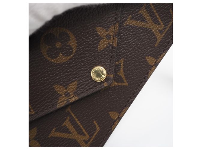 Louis Vuitton Monogram Portecarte Verso Coin Case Marrone Nero Beige - vista 4
