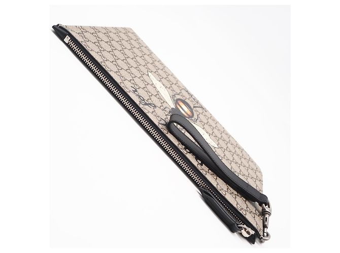 Clutch Gucci GG Supreme Marrone Multicolore - vista 5