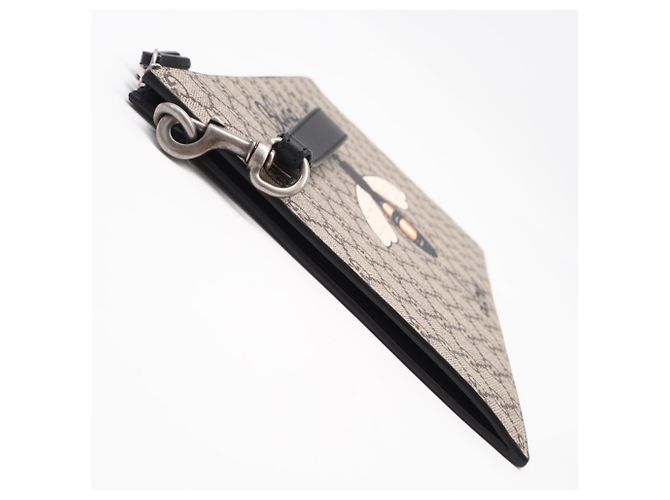 Clutch Gucci GG Supreme Marrone Multicolore - vista 8