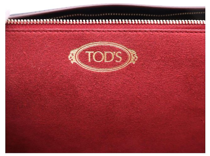 Sac à main Tod's Wave Bag Large Noir Bordeaux - vue 16