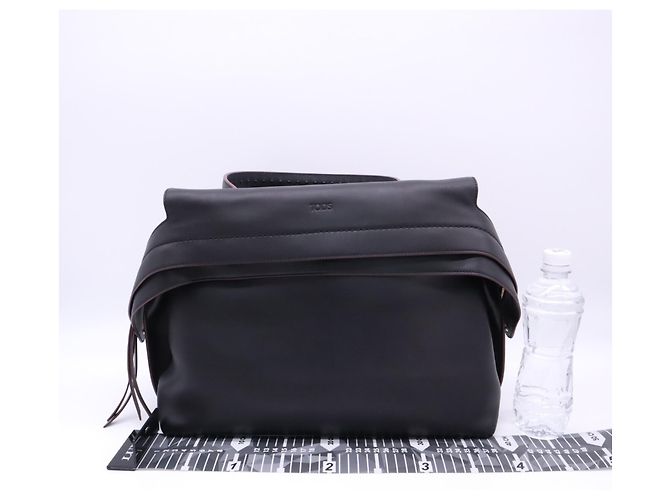 Sac à main Tod's Wave Bag Large Noir Bordeaux - vue 3