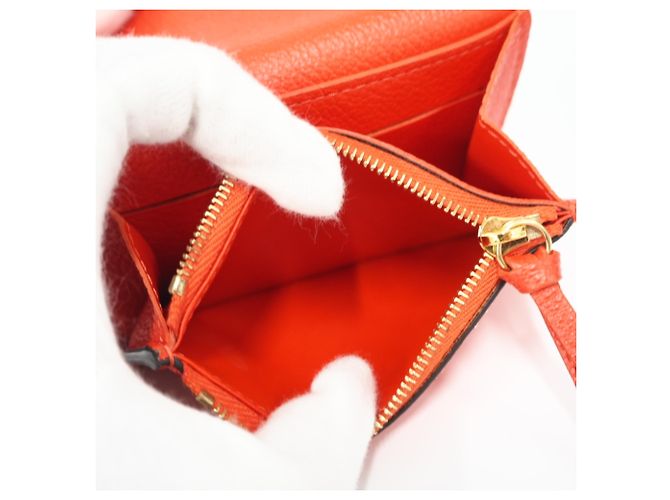 Porte-monnaie Louis Vuitton Monogram Empreinte Rouge - vue 10