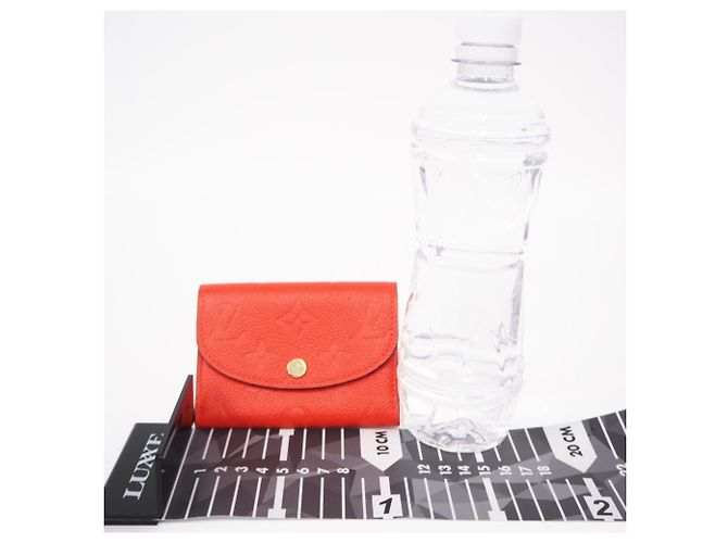 Porte-monnaie Louis Vuitton Monogram Empreinte Rouge - vue 3