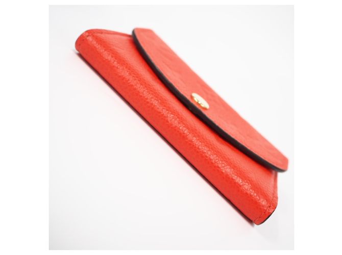 Porte-monnaie Louis Vuitton Monogram Empreinte Rouge - vue 5