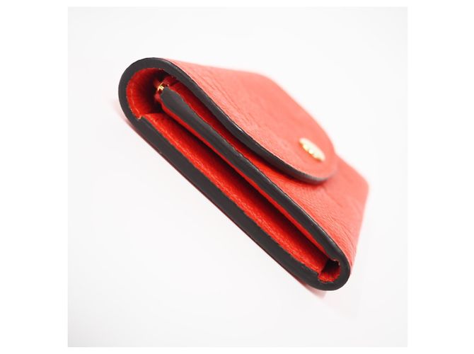 Porte-monnaie Louis Vuitton Monogram Empreinte Rouge - vue 7