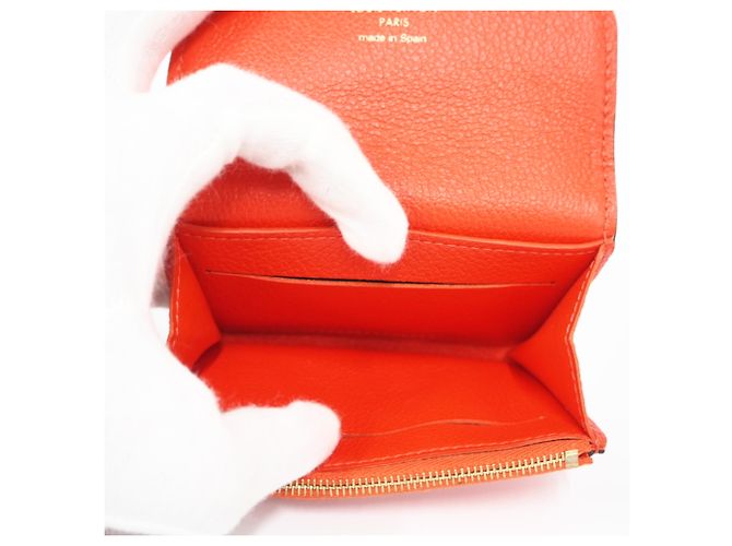 Porte-monnaie Louis Vuitton Monogram Empreinte Rouge - vue 9