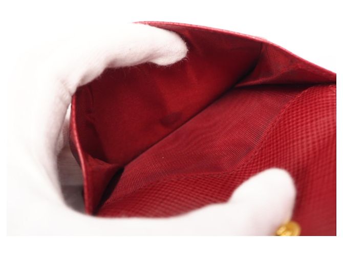 PRADA Bi-fold Geldbörse aus Saffiano-Leder mit Logo Rot - Ansicht 11