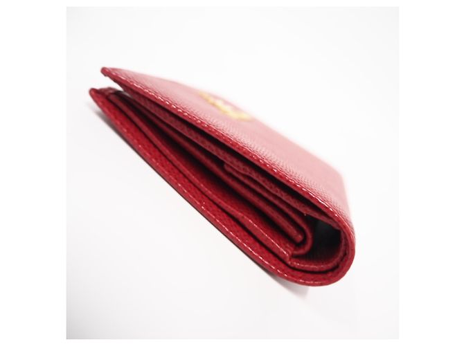PRADA Bi-fold Geldbörse aus Saffiano-Leder mit Logo Rot - Ansicht 7
