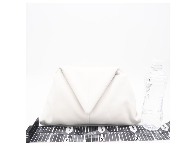 Bolso de mano Triangle con solapa Bottega Veneta Blanco - vista 3