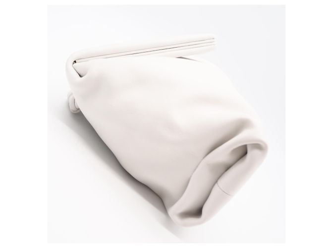 Bolso de mano Triangle con solapa Bottega Veneta Blanco - vista 7