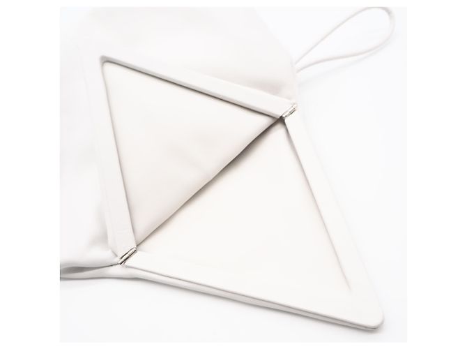 Bolso de mano Triangle con solapa Bottega Veneta Blanco - vista 9