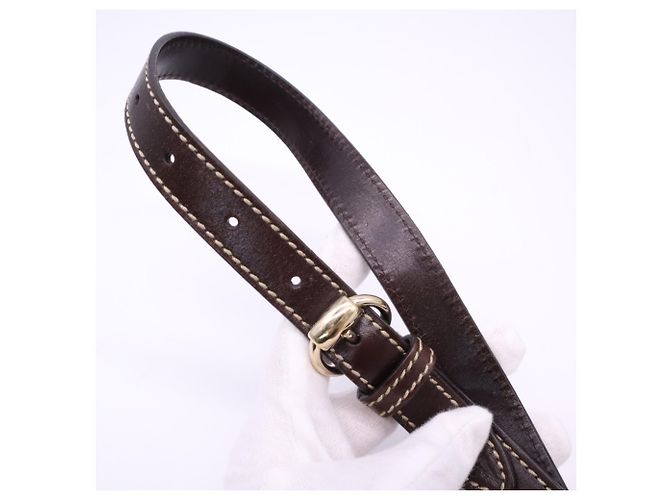 Borsa a tracolla Gucci GG Canvas Horsebit Marrone Multicolore - vista 11