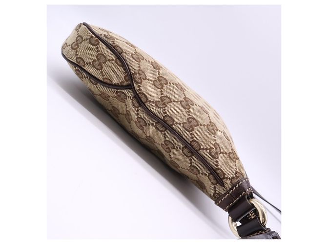 Borsa a tracolla Gucci GG Canvas Horsebit Marrone Multicolore - vista 7