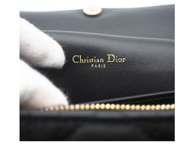 Borsa a tracolla Christian Dior Cannage Lambskin My Daily Chain Pouch - vista 15