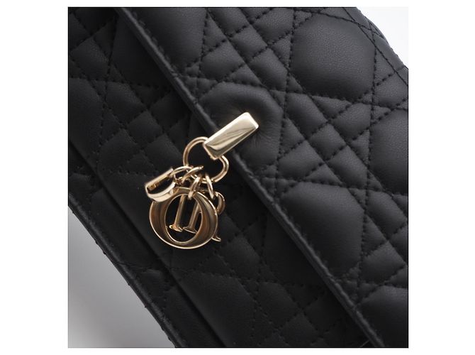 Borsa a tracolla Christian Dior Cannage Lambskin My Daily Chain Pouch - vista 4