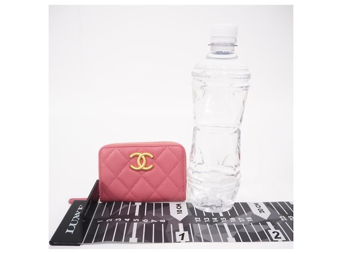 Portamonete Chanel Matelassé in Oro e Rosa D'oro - vista 3