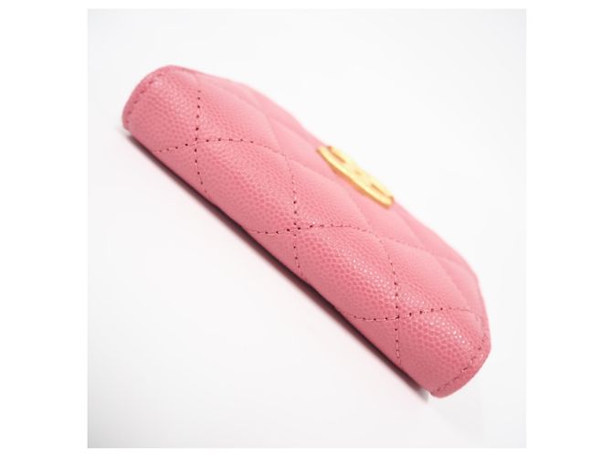 Portamonete Chanel Matelassé in Oro e Rosa D'oro - vista 6