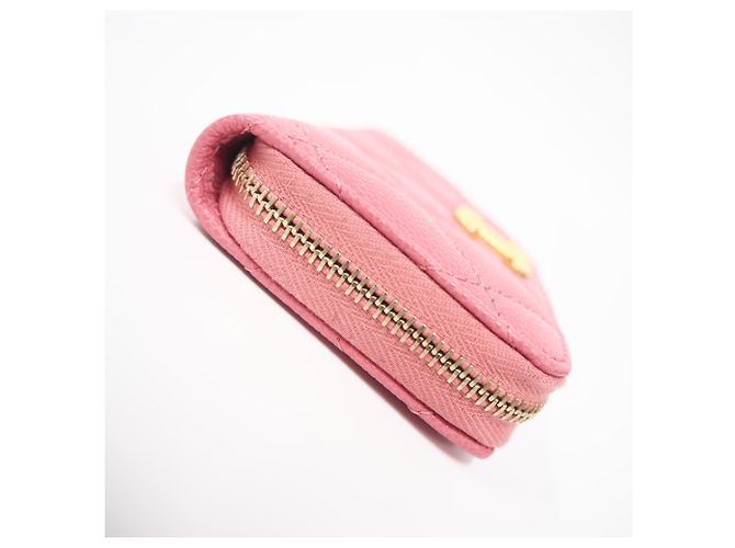 Portamonete Chanel Matelassé in Oro e Rosa D'oro - vista 7