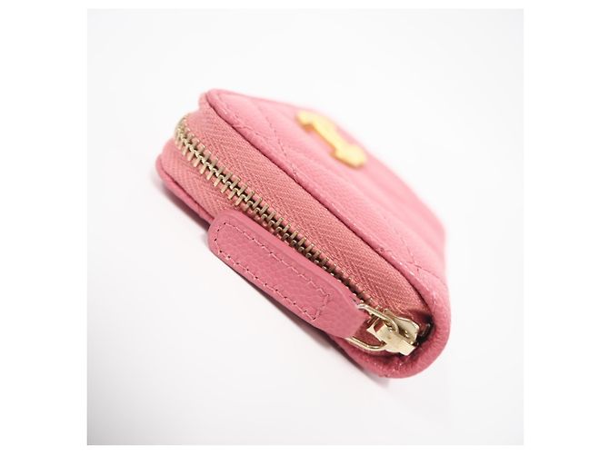 Portamonete Chanel Matelassé in Oro e Rosa D'oro - vista 8