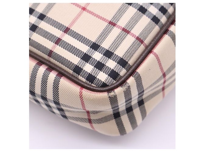 Burberry Canvas Nova Check Schultertasche Braun Mehrfarben - Ansicht 10