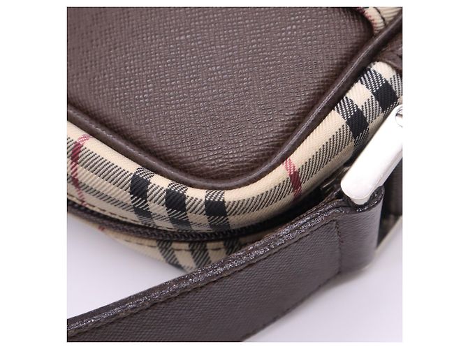 Burberry Canvas Nova Check Schultertasche Braun Mehrfarben - Ansicht 11