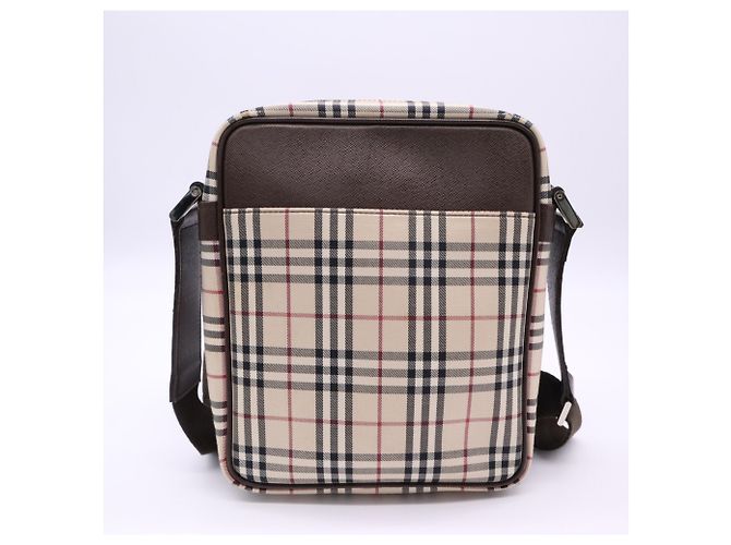 Burberry Canvas Nova Check Schultertasche Braun Mehrfarben - Ansicht 2