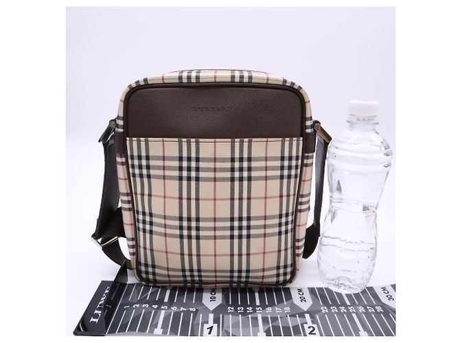 Burberry Canvas Nova Check Schultertasche Braun Mehrfarben - Ansicht 3