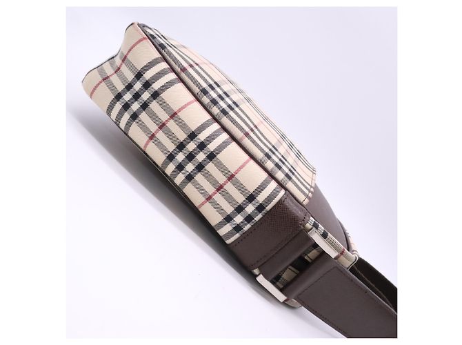Burberry Canvas Nova Check Schultertasche Braun Mehrfarben - Ansicht 6