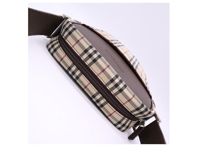 Burberry Canvas Nova Check Schultertasche Braun Mehrfarben - Ansicht 8